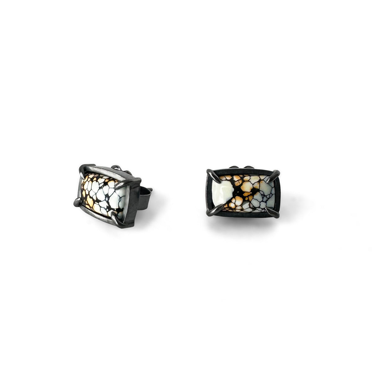Ivory Creek Variscite and Sterling Silver Stud Earrings