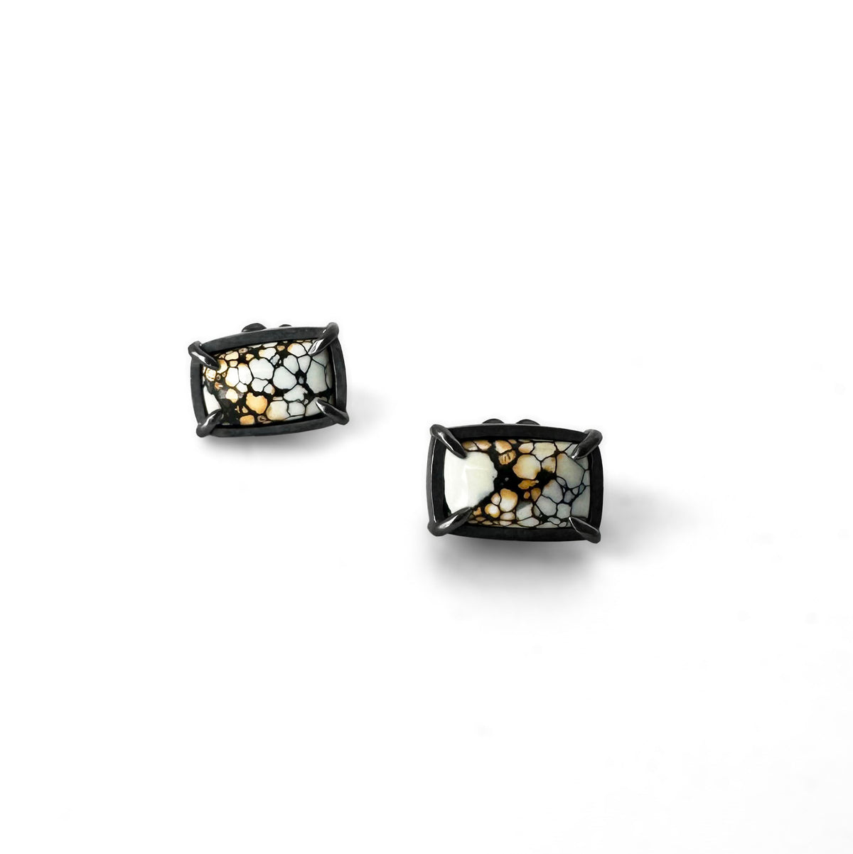 Ivory Creek Variscite and Sterling Silver Stud Earrings