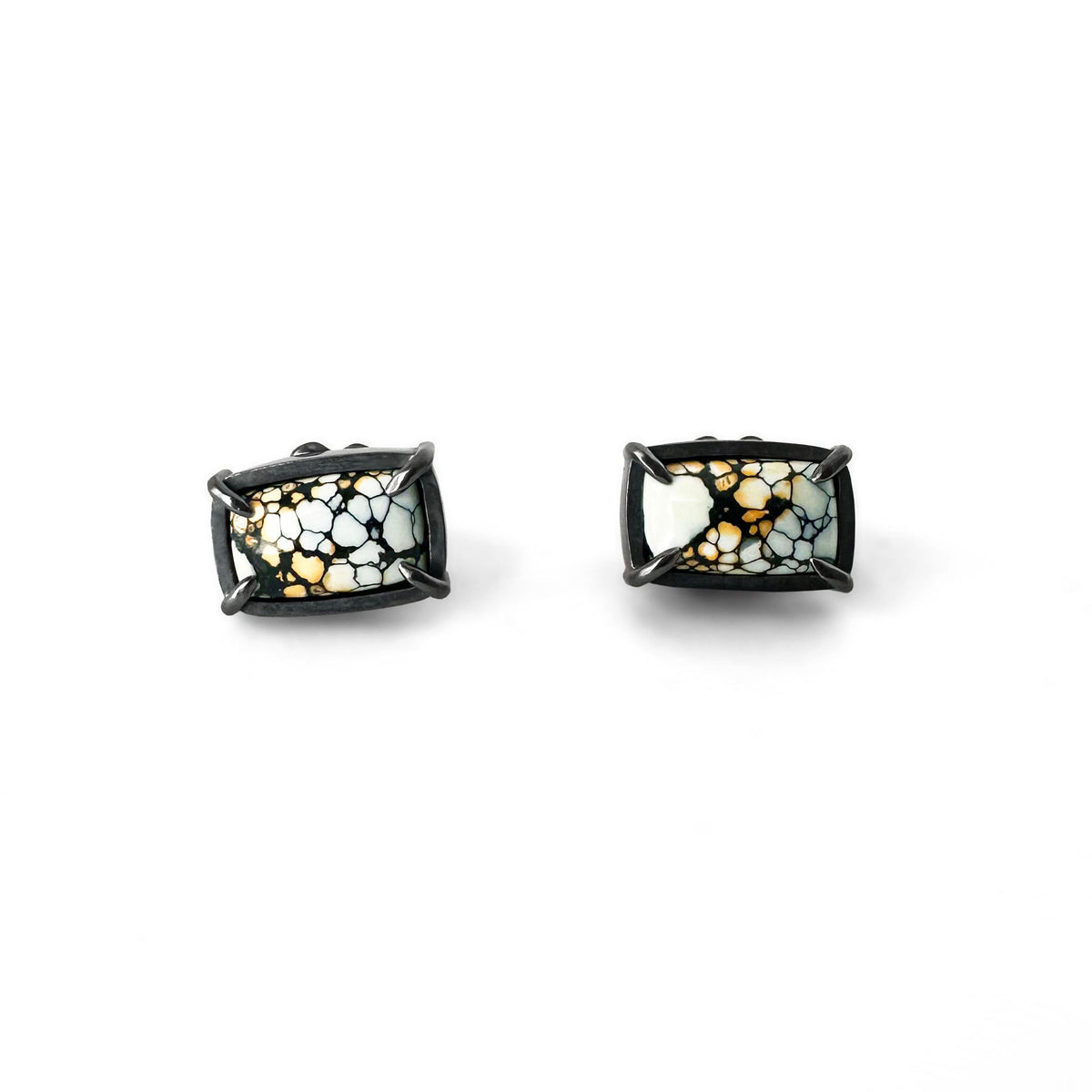 Ivory Creek Variscite and Sterling Silver Stud Earrings