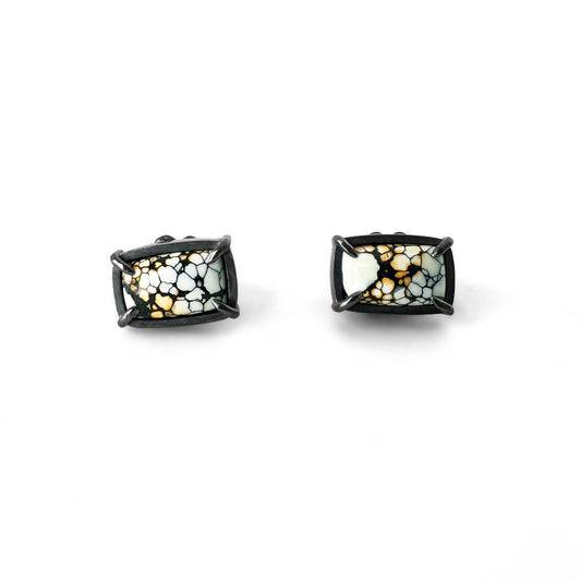 Ivory Creek Variscite and Sterling Silver Stud Earrings